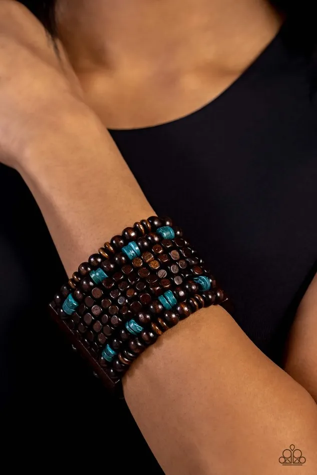 Paparazzi Jewelry Bracelets Paparazzi Bracelet Tropical Time Zone Blue
