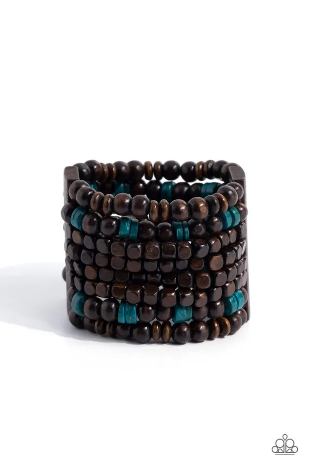 Paparazzi Jewelry Bracelets Paparazzi Bracelet Tropical Time Zone Blue Paparazzi Jewelry Bracelets Paparazzi Bracelet Tropical Time Zone Blue