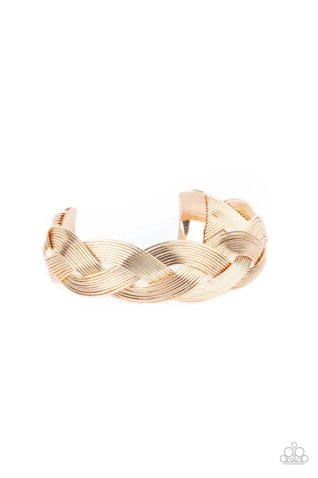 Paparazzi Jewelry Bracelets Paparazzi Bracelet Woven Wonder Gold Paparazzi Jewelry Bracelets Paparazzi Bracelet Woven Wonder Gold