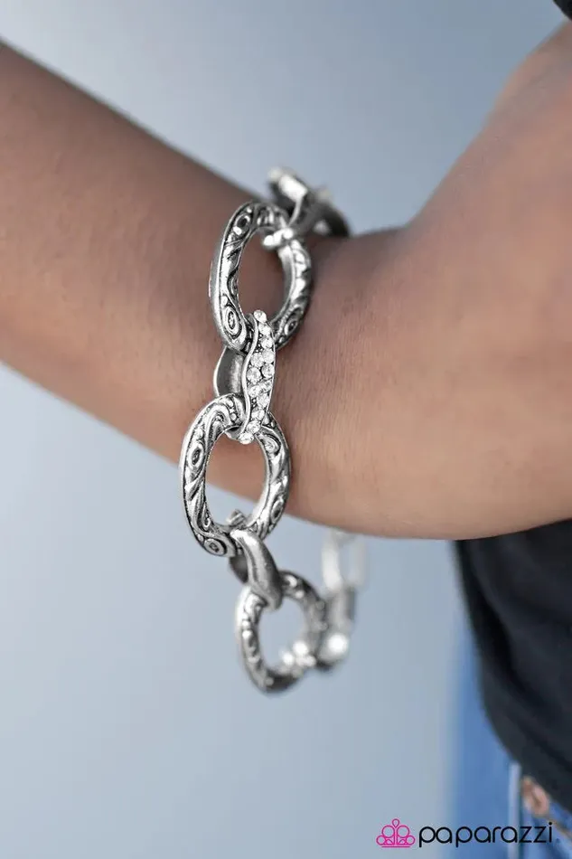 Paparazzi Jewelry Bracelets Paparazzi Bracelet Young Buck Silver