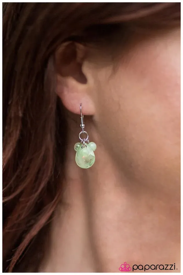 Paparazzi Jewelry Earrings Paparazzi Earring A Secret Wish Green
