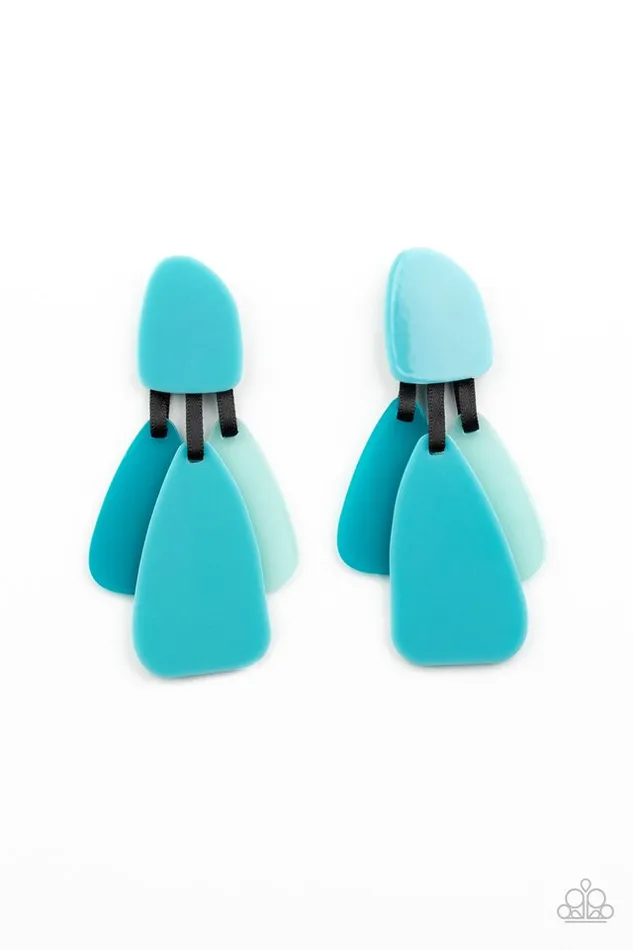 Paparazzi Jewelry Earrings Paparazzi Earring All FAUX One Blue Paparazzi Jewelry Earrings Paparazzi Earring All FAUX One Blue
