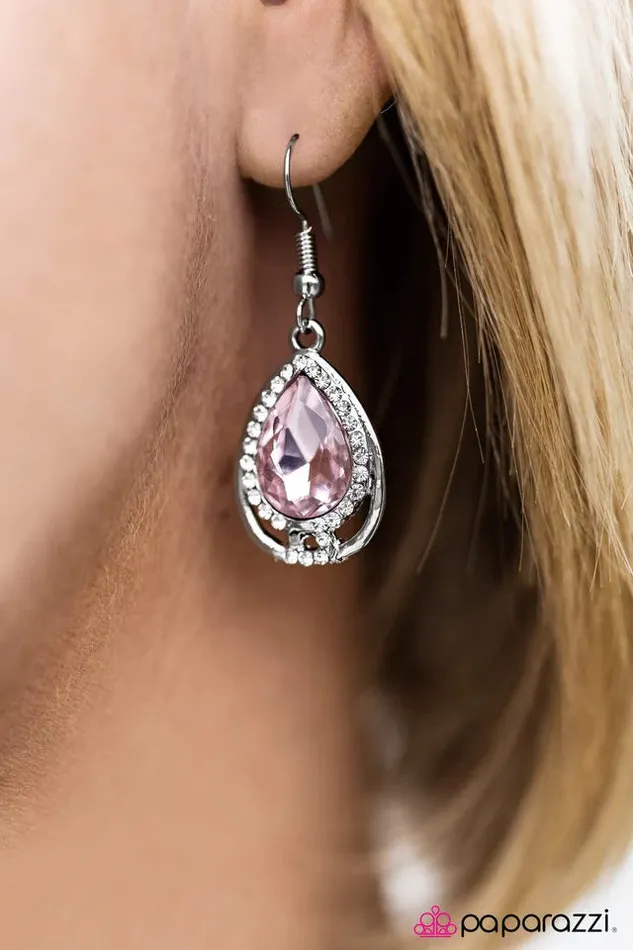 Paparazzi Jewelry Earrings Paparazzi Earring Anything Is POSHible Pink