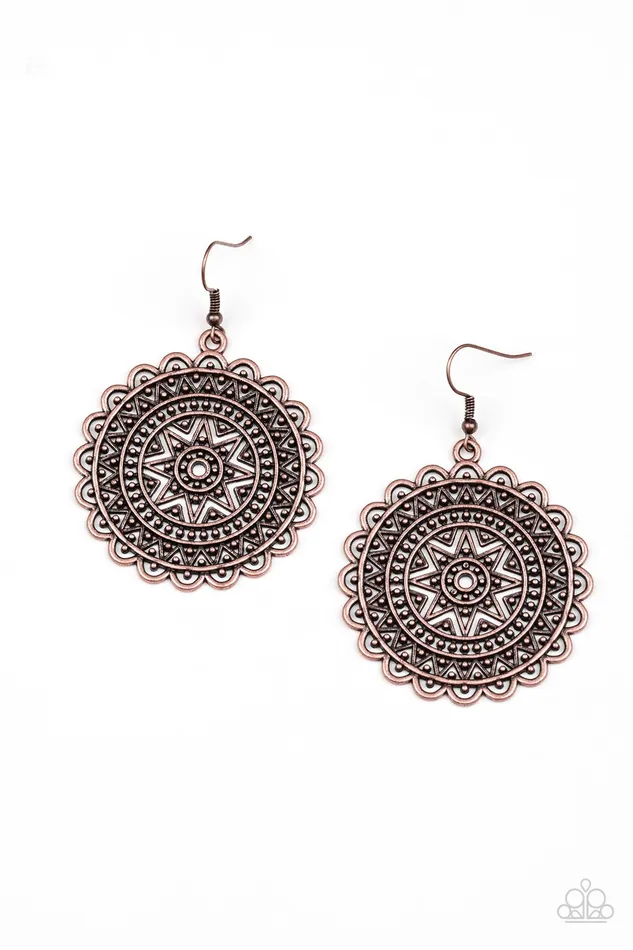 Paparazzi Jewelry Earrings Paparazzi Earring Be SOL Bold Copper