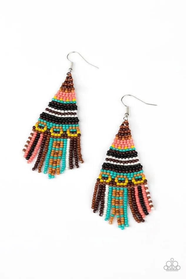 Paparazzi Jewelry Earrings Paparazzi Earring Beaded Bohemian Brown Paparazzi Jewelry Earrings Paparazzi Earring Beaded Bohemian Brown