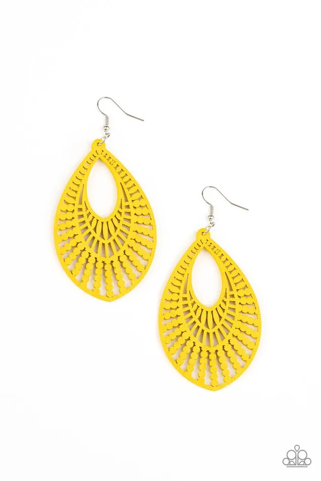 Paparazzi Jewelry Earrings Paparazzi Earring Bermuda Breeze Yellow Paparazzi Jewelry Earrings Paparazzi Earring Bermuda Breeze Yellow
