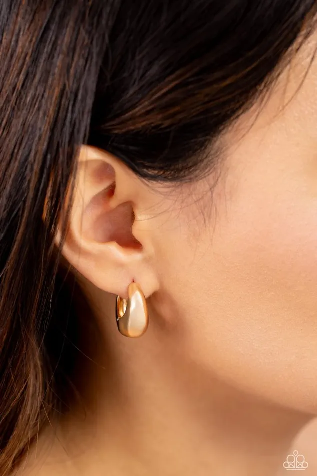 Paparazzi Jewelry Earrings Paparazzi Earring Boss BEVEL Gold