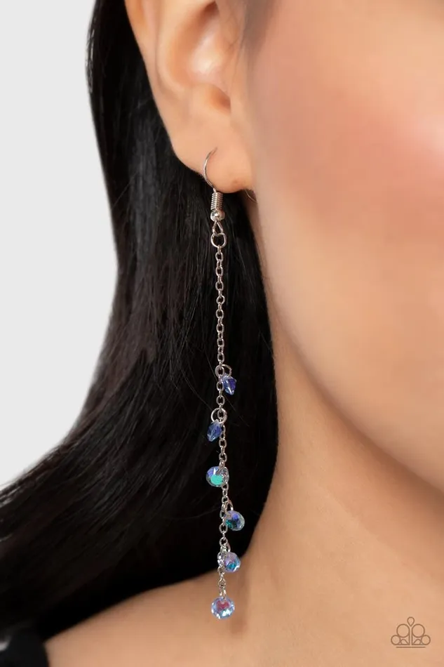 Paparazzi Jewelry Earrings Paparazzi Earring Extended Eloquence Blue