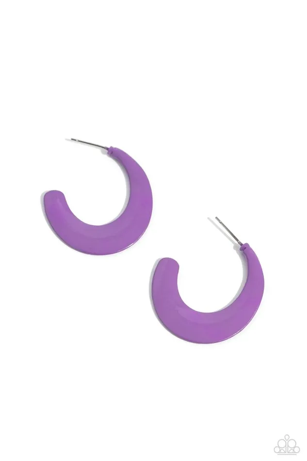Paparazzi Jewelry Earrings Paparazzi Earring FunLoving Feature Purple Paparazzi Jewelry Earrings Paparazzi Earring FunLoving Feature Purple