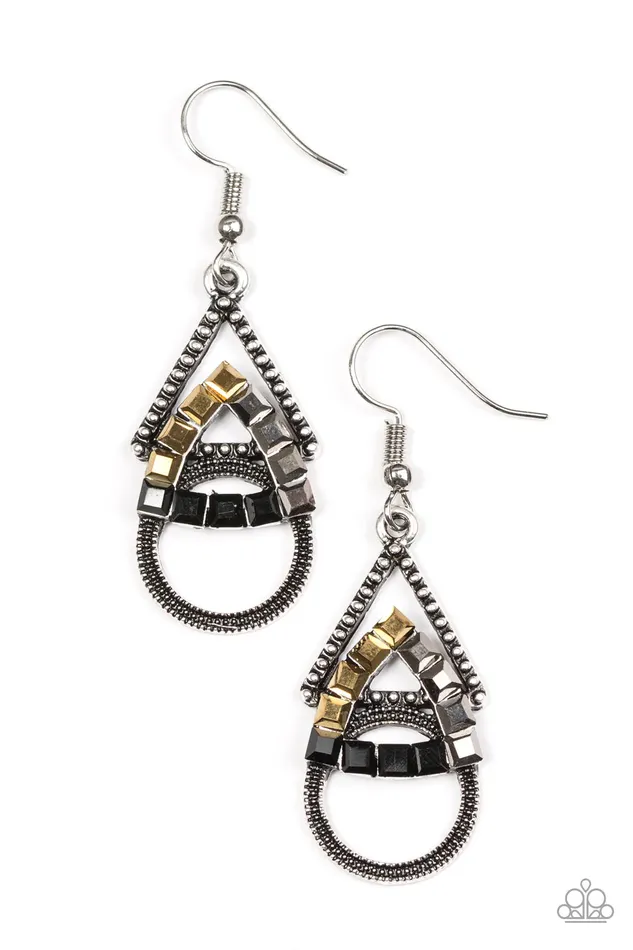 Paparazzi Jewelry Earrings Paparazzi Earring On The Edge Of Your Seat Multi