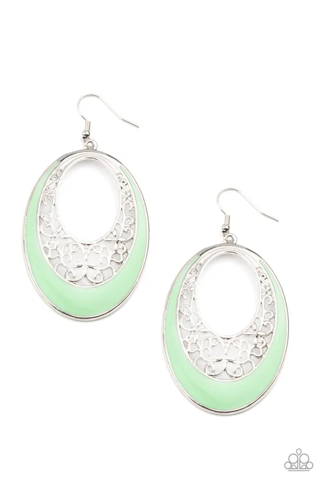 Paparazzi Jewelry Earrings Paparazzi Earring Orchard Bliss Green Paparazzi Jewelry Earrings Paparazzi Earring Orchard Bliss Green