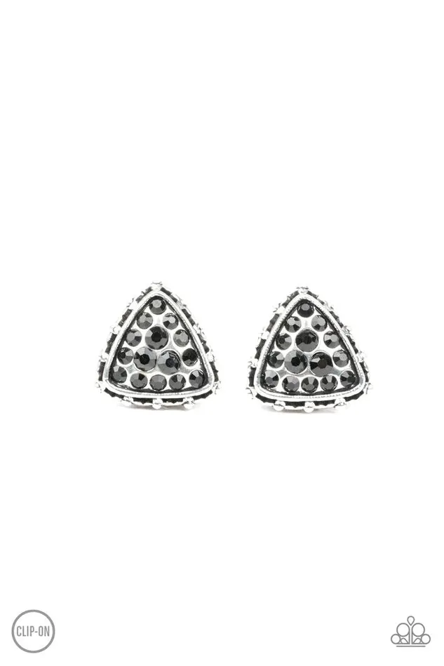 Paparazzi Jewelry Earrings Paparazzi Earring Rebel Rapture Black