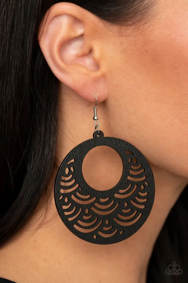 Paparazzi Jewelry Earrings Paparazzi Earring SEA Le Vie Black