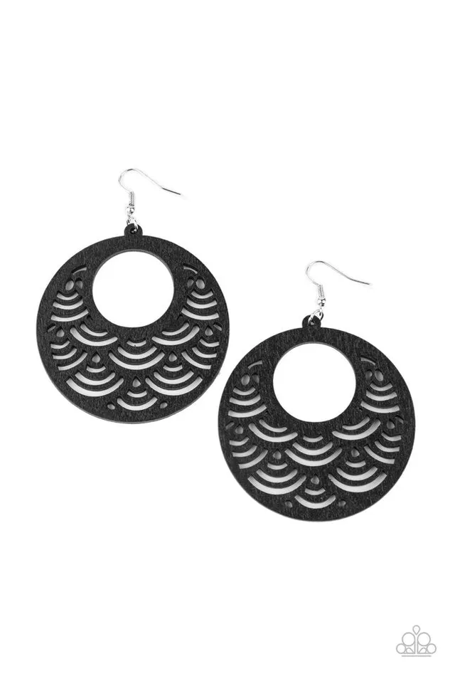 Paparazzi Jewelry Earrings Paparazzi Earring SEA Le Vie Black Paparazzi Jewelry Earrings Paparazzi Earring SEA Le Vie Black