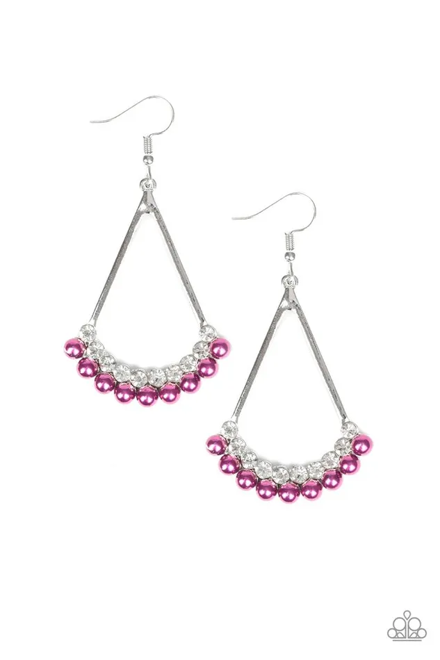 Paparazzi Jewelry Earrings Paparazzi Earring Top to Bottom Purple Paparazzi Jewelry Earrings Paparazzi Earring Top to Bottom Purple
