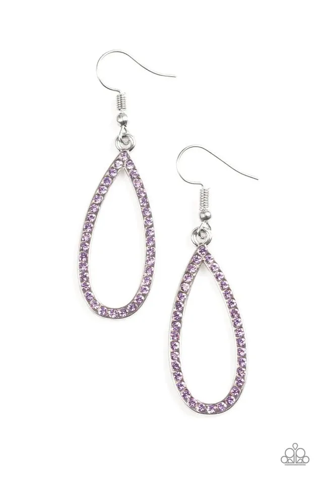Paparazzi Jewelry Earrings Paparazzi Earring Twilight Shimmer Purple
