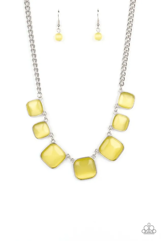 Paparazzi Jewelry Necklaces Paparazzi Necklace Aura Allure Yellow Paparazzi Jewelry Necklaces Paparazzi Necklace Aura Allure Yellow