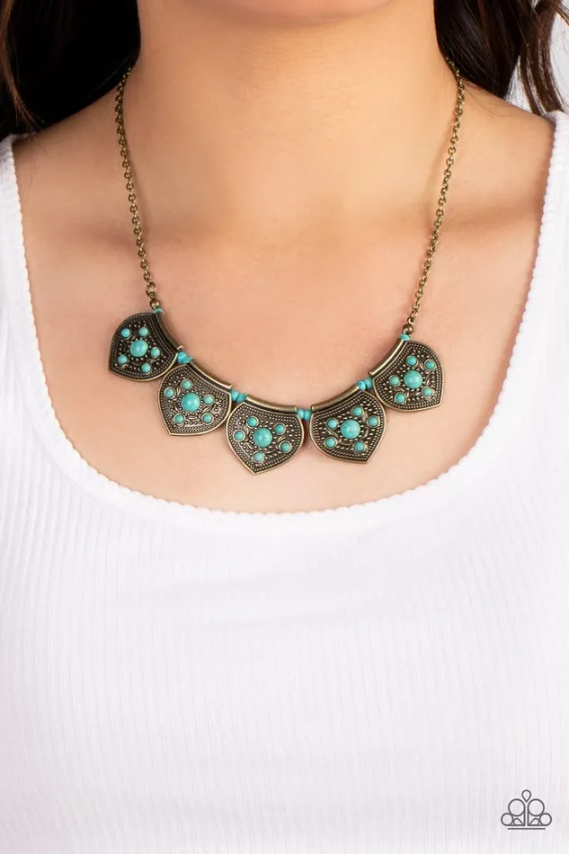 Paparazzi Jewelry Necklaces Paparazzi Necklace Badlands Basin Brass Paparazzi Jewelry Necklaces Paparazzi Necklace Badlands Basin Brass