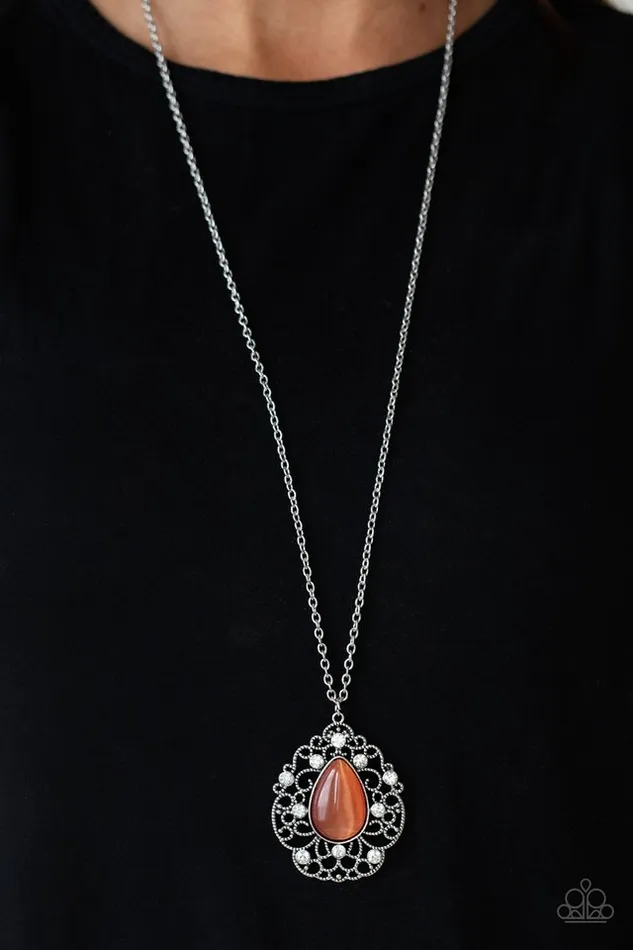 Paparazzi Jewelry Necklaces Paparazzi Necklace Bewitched Beam Orange