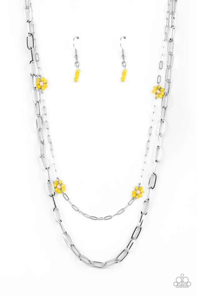 Paparazzi Jewelry Necklaces Paparazzi Necklace Bold Buds Yellow Paparazzi Jewelry Necklaces Paparazzi Necklace Bold Buds Yellow