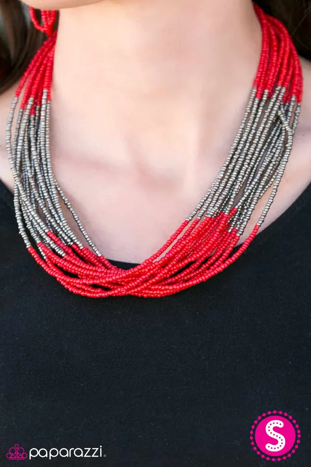 Paparazzi Jewelry Necklaces Paparazzi Necklace Born To BEAD Wild Red