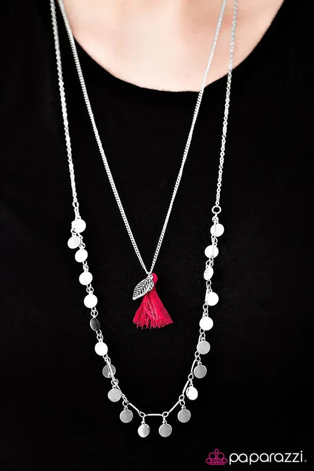 Paparazzi Jewelry Necklaces Paparazzi Necklace Born To Wander Red