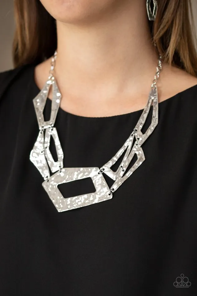 Paparazzi Jewelry Necklaces Paparazzi Necklace Break The Mold Silver