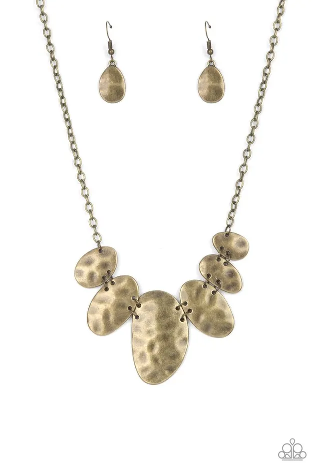 Paparazzi Jewelry Necklaces Paparazzi Necklace Cave Crawl Brass Paparazzi Jewelry Necklaces Paparazzi Necklace Cave Crawl Brass