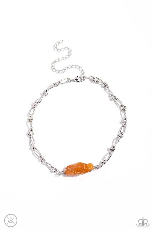 Paparazzi Jewelry Necklaces Paparazzi Necklace Cavern Class Orange Paparazzi Jewelry Necklaces Paparazzi Necklace Cavern Class Orange