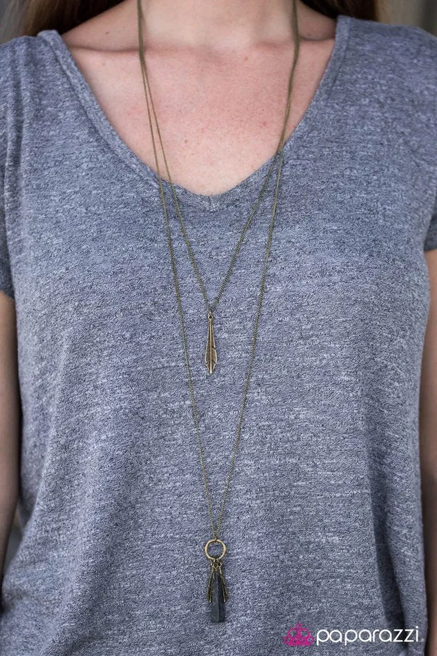 Paparazzi Jewelry Necklaces Paparazzi Necklace Colorfully Courageous Brass