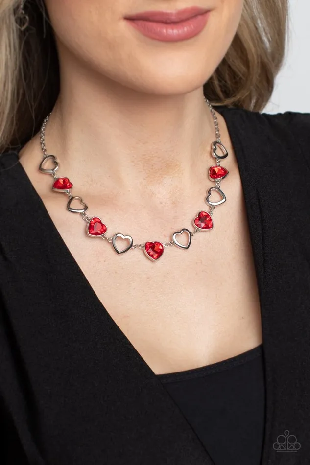 Paparazzi Jewelry Necklaces Paparazzi Necklace Contemporary Cupid Red