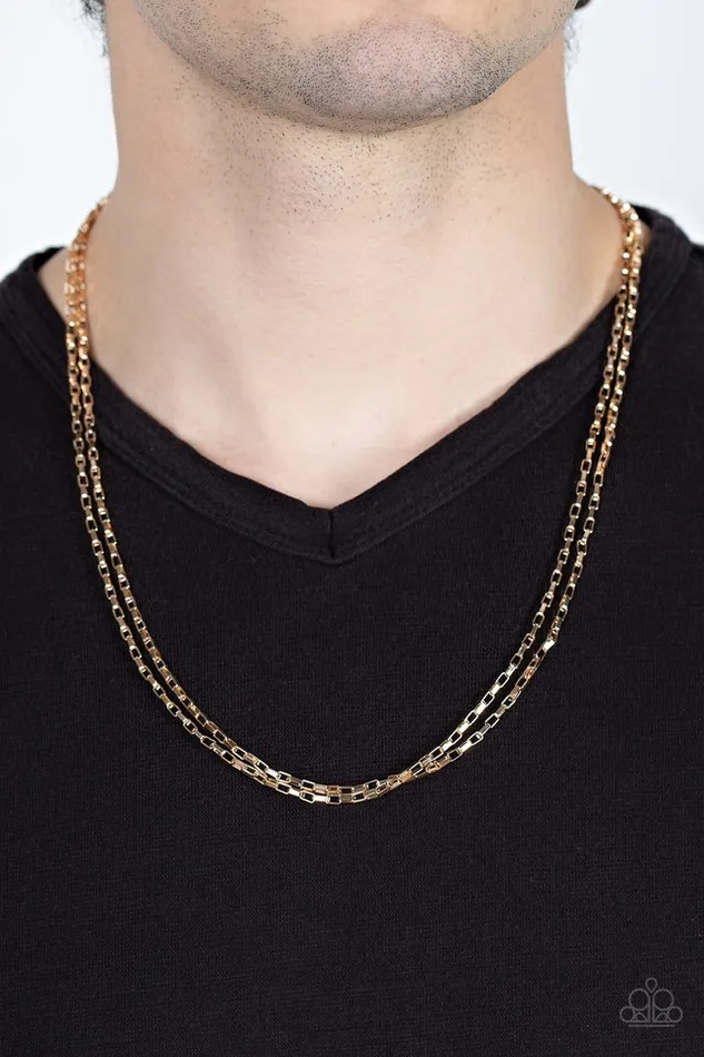 Paparazzi Jewelry Necklaces Paparazzi Necklace Dead Heat Gold