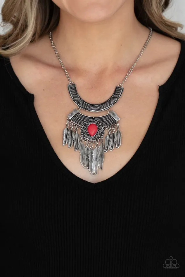 Paparazzi Jewelry Necklaces Paparazzi Necklace Desert Devotion Red