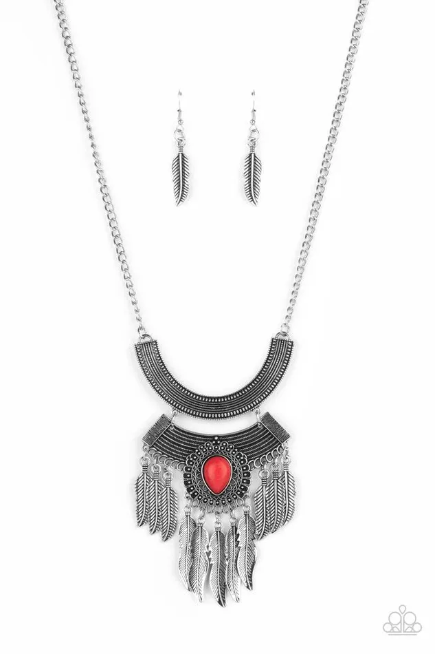 Paparazzi Jewelry Necklaces Paparazzi Necklace Desert Devotion Red Paparazzi Jewelry Necklaces Paparazzi Necklace Desert Devotion Red