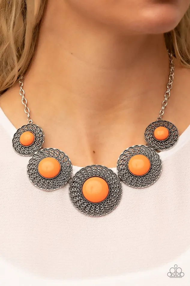 Paparazzi Jewelry Necklaces Paparazzi Necklace Detail Orientated Orange