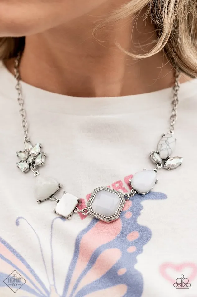 Paparazzi Jewelry Necklaces Paparazzi Necklace Eco Enchantment White