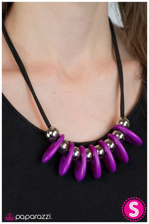 Paparazzi Jewelry Necklaces Paparazzi Necklace Fearless Fascination Purple