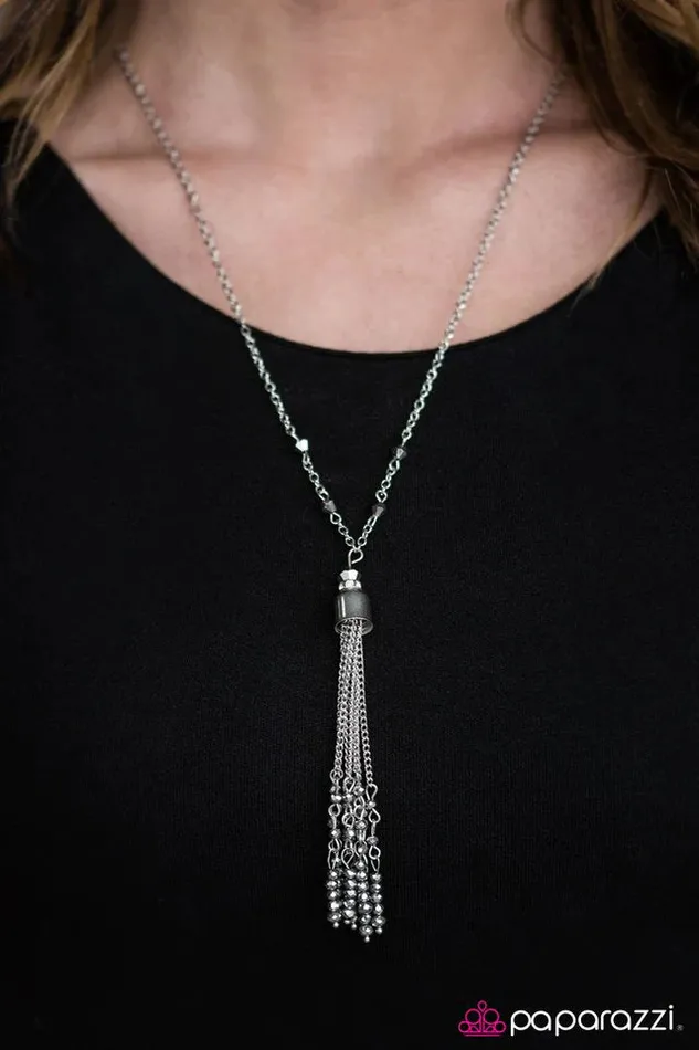 Paparazzi Jewelry Necklaces Paparazzi Necklace Firework Finale Silver