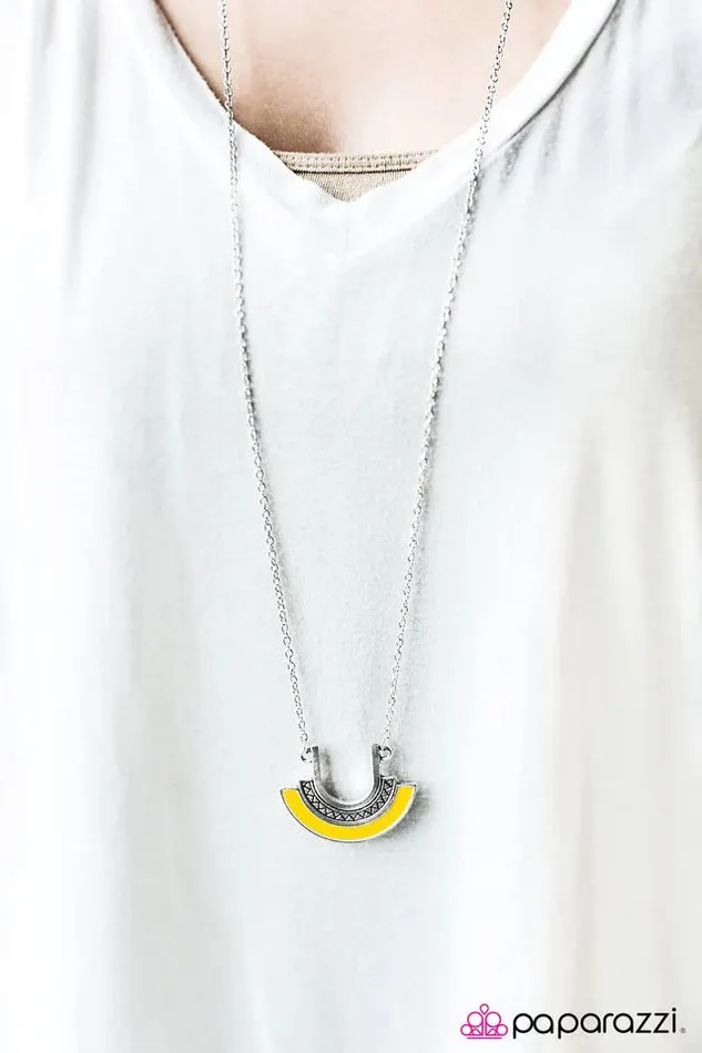 Paparazzi Jewelry Necklaces Paparazzi Necklace Foxy Cleopatra Yellow