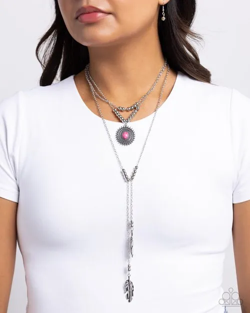 Paparazzi Jewelry Necklaces Paparazzi Necklace FreeSpirited Freestyle Pink