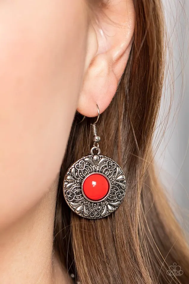 Paparazzi Jewelry Necklaces Paparazzi Necklace Garden Glade Red Paparazzi Jewelry Necklaces Paparazzi Necklace Garden Glade Red