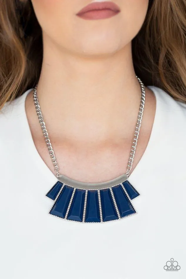 Paparazzi Jewelry Necklaces Paparazzi Necklace Glamour Goddess Blue