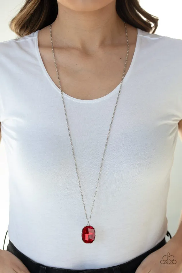 Paparazzi Jewelry Necklaces Paparazzi Necklace Imperfect Iridescence Red
