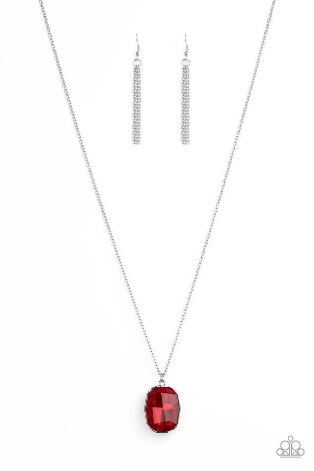 Paparazzi Jewelry Necklaces Paparazzi Necklace Imperfect Iridescence Red Paparazzi Jewelry Necklaces Paparazzi Necklace Imperfect Iridescence Red