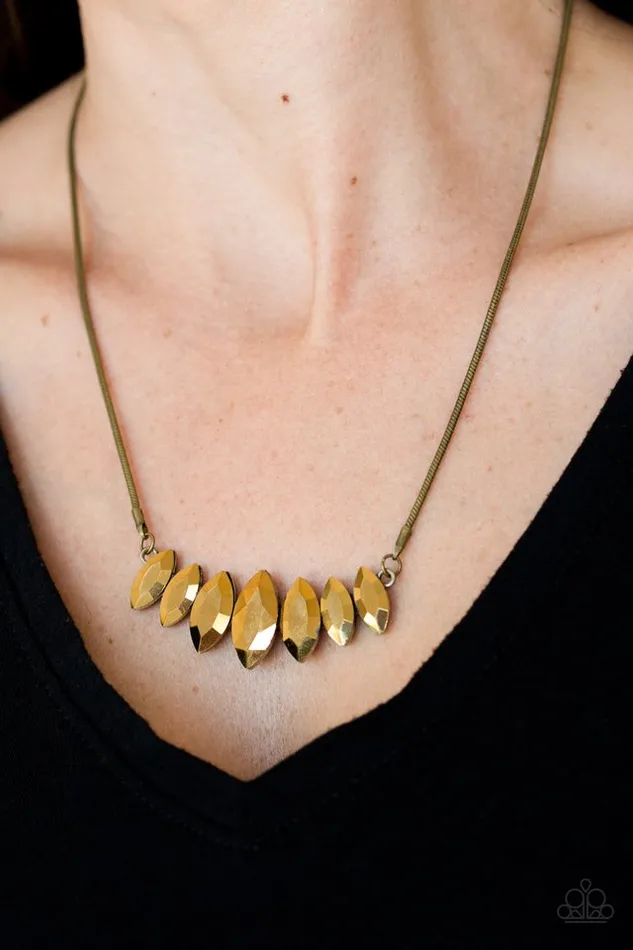 Paparazzi Jewelry Necklaces Paparazzi Necklace Leading Lady Brass