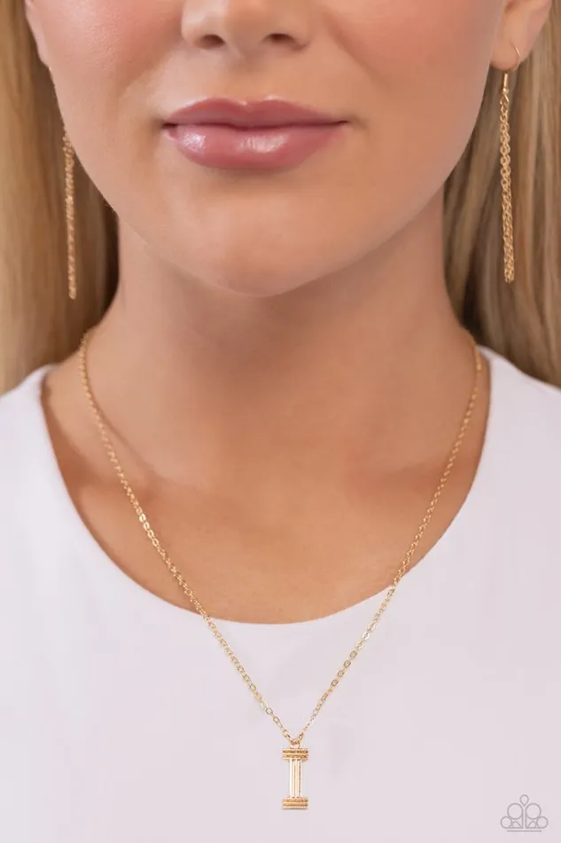 Paparazzi Jewelry Necklaces Paparazzi Necklace Leave Your Initials Gold I
