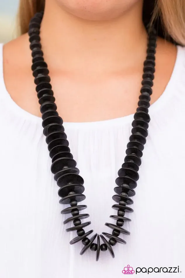 Paparazzi Jewelry Necklaces Paparazzi Necklace Maui Mai Tai Black
