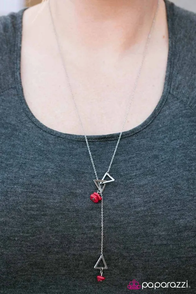 Paparazzi Jewelry Necklaces Paparazzi Necklace Mountain Tour Red