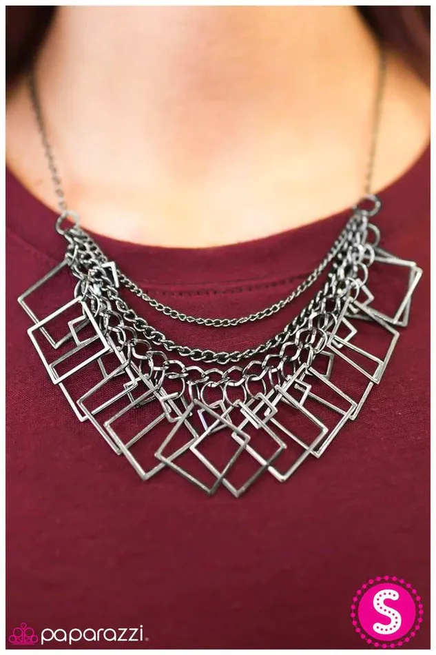 Paparazzi Jewelry Necklaces Paparazzi Necklace On The Quad Black