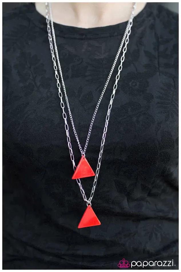 Paparazzi Jewelry Necklaces Paparazzi Necklace Red Bermuda Red